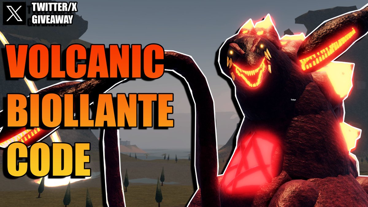 VOLCANIC BIOLLANTE CODE GIVEAWAY! Rules (same as before): - Follow - Retweet - Comment your username