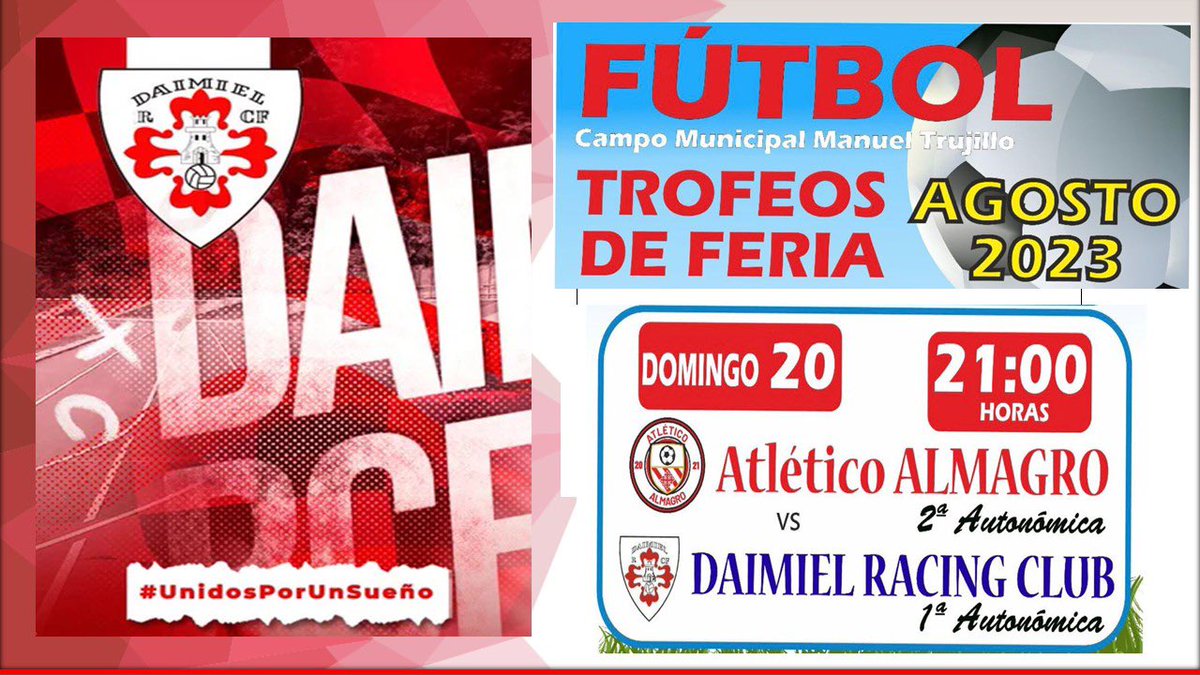 𝗣𝗥𝗜𝗠𝗘𝗥 𝗘𝗤𝗨𝗜𝗣𝗢 

¡Buenos días AFICIÓN! 👥🙌🏻

¡ 𝐇𝐨𝐲 𝐞𝐬 𝐝𝐢́𝐚 𝐝𝐞 𝐃𝐀𝐈𝐌𝐈𝐄𝐋 𝐑𝐂𝐅 🤍⚽️ !