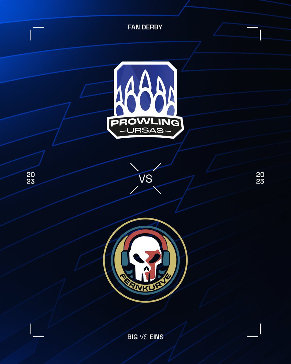 In weniger als 2 Stunden ist es soweit! Das erste FANDERBY überhaupt gegen <a href="/EinSpandau/">Eintracht Spandau</a> <a href="/fernkurve/">EINS Fernkurve</a> !

Einschalten nicht vergessen und euer Lieblingsteam anfeuern! 

Heute
14:00 Uhr auf twitch.tv/prowlingursas