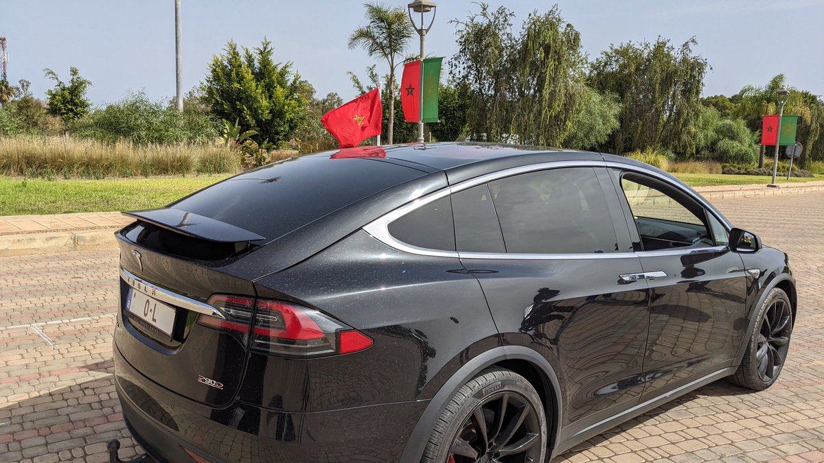 Communiqué : à l'occasion de l'anniversaire de Sa Majesté le Roi et de la fête de la Révolution du Roi et du Peuple, se sont réunis aujourd'hui à Benslimane, des Tesla Owners marocains et MRE pour marquer l'événement et montrer l'engagement envers l'écologie + mobilité électrique