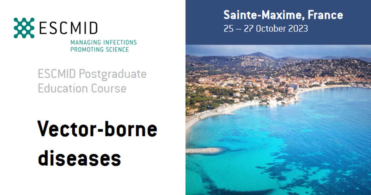 Just under a month left to sign up for this course on Vector-borne diseases taking place in October in France. Secure your spot today and check out the full programme on line now: ow.ly/GuRc50PzQZP