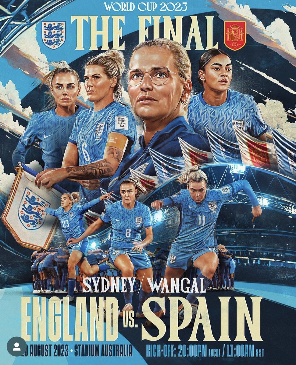 Let’s go <a href="/Lionesses/">Lionesses</a> #FIFAWomensWorldCup2023 #england