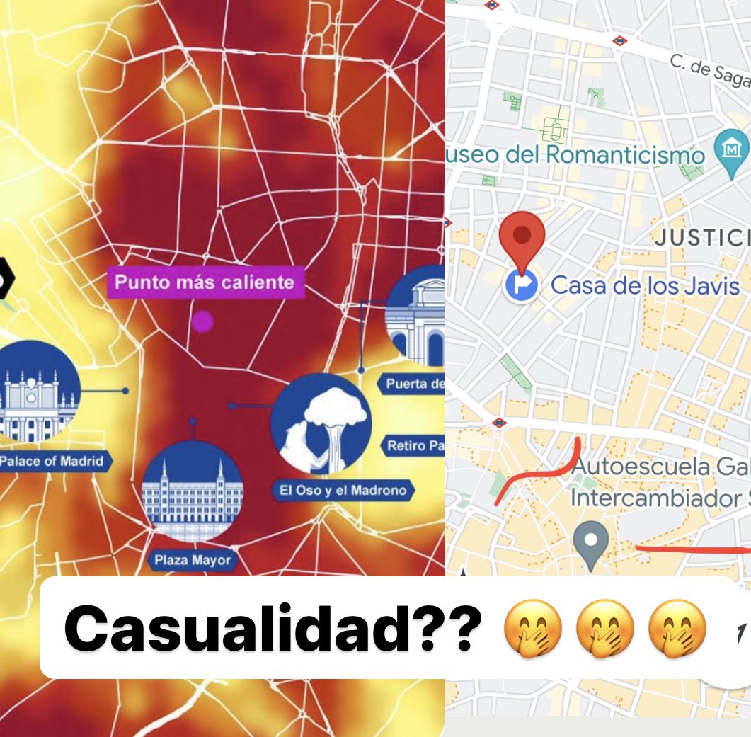 VickyDerroche's tweet photo. Hablando de las altas temperaturas en Madrid el otro día 🤔🤔 https://t.co/AX5dR37KDR