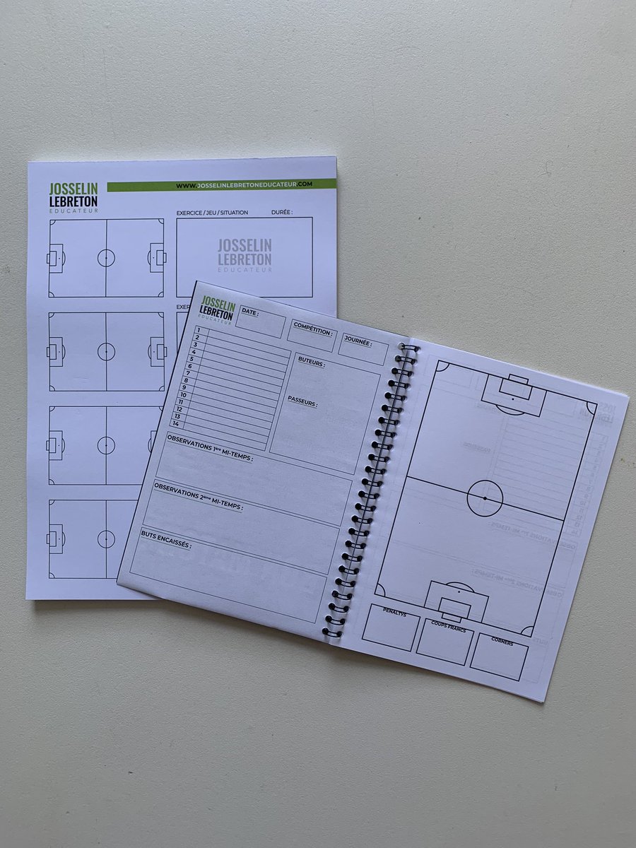 Josslebreton's tweet image. 🔥 Pour ce début de saison je vous propose de remporter : 

⚽️ Carnet entraînement format A4 - 70 feuilles  
🏟️ Carnet de match format A5 - 12 matchs - Recto / verso

➡️ Pour gagner :  

follow mon compte Twitter  
Partagez la publication 
mentionner un ami 

TAS lundi à 12h !