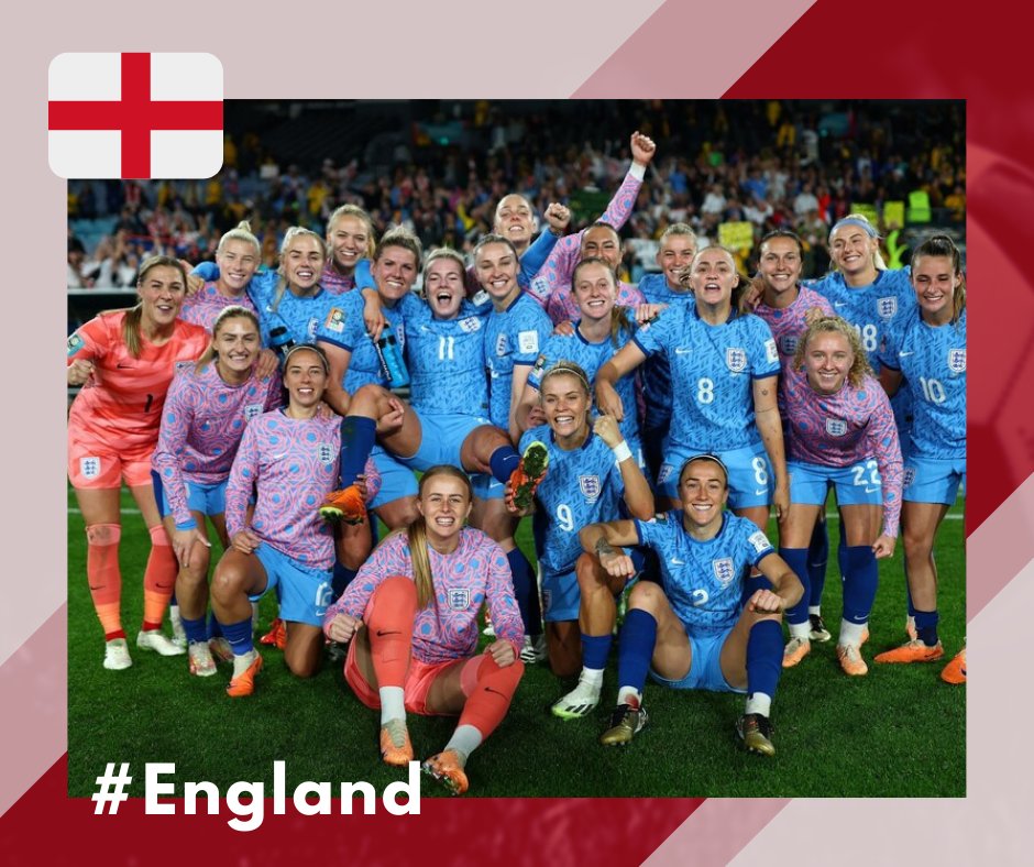Wishing the England Women's World Cup team all the best in their journey to victory! Let's unite and cheer for our team as they aim for glory on the world stage. Come on, England! #EnglandWorldCup #Lionesses #FIFAWWC #WorldCupFinal #ComeonEngland