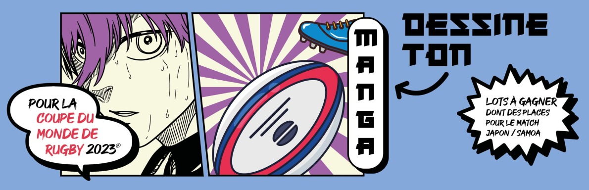 Lors de la #RWC2023 en France, Toulouse sera camp de base du Japon 🎌

La <a href="/HauteGaronne/">Haute-Garonne</a> met donc la culture nippone à l’honneur avec un concours de dessin 𝙈𝙖𝙣𝙜𝙖 dans l’univers du rugby, réservé aux jeunes de 6 à 17 ans 👩‍🎨

Infos et participations 👇
bit.ly/3E50RsU