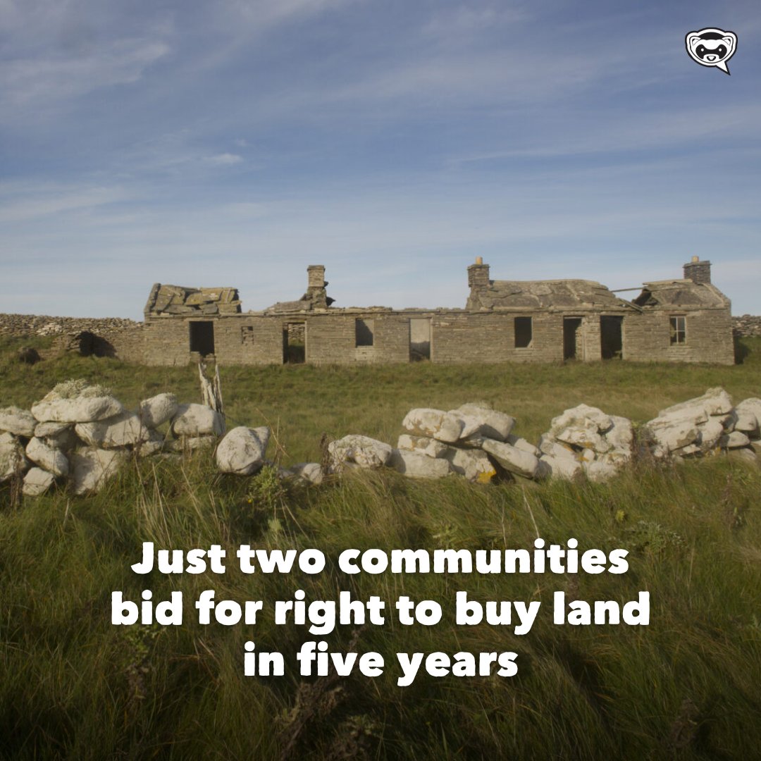 🔴 NEW: Just two communities have applied to take neglected land into public ownership since the Scottish Government launched the initiative more than five years ago, The Ferret has found. Read the full story: bit.ly/3L9DUJ1?utm_so…