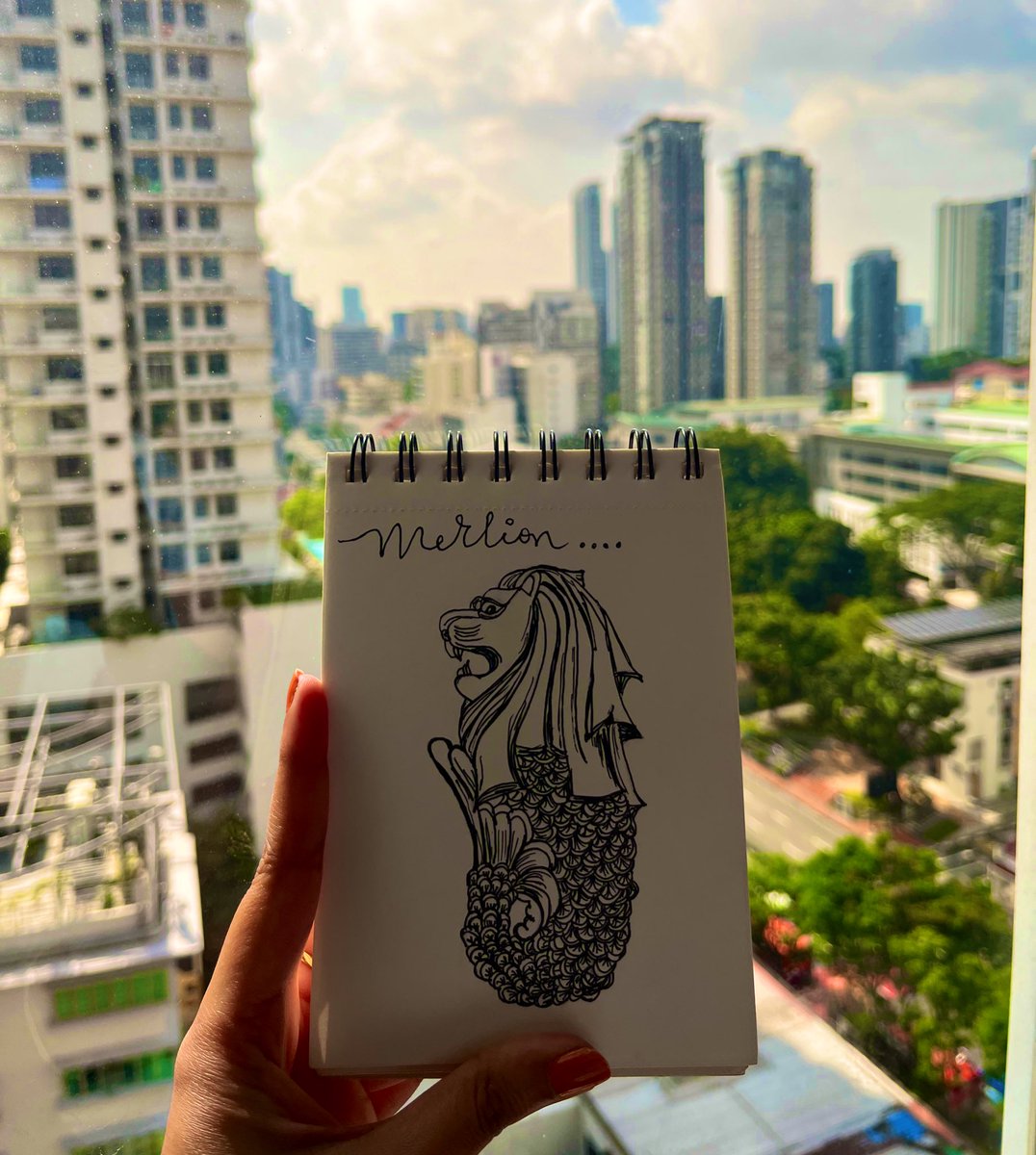 The lion city ✨ #Singapore #merlion #create2learn #ArtistOnTwitter