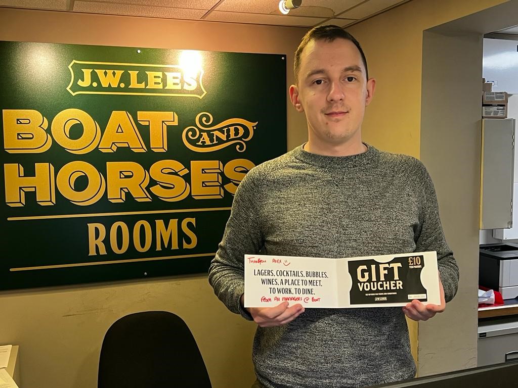 ** Superstar Sunday **
 
Alex has been with us now since the hotel has opened!! He works every weekend without any complaints, looks after our lovely customers in the hotel and gets great reviews!! 
 
Just a little thank you from Team Boat!!