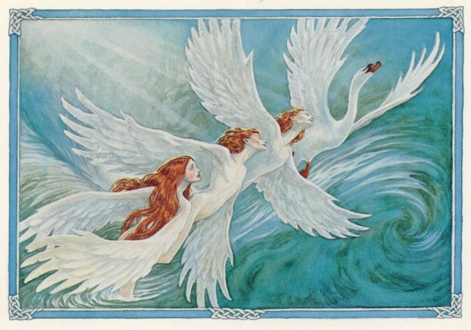 ‘The Children of Lir’ is a Folk Tale from Ireland, about King Lir and his four children that are turned into swans by a magic spell. 
Many say this story is the basis of ‘Swan Lake’

🧵

#FolkloreSunday #IrishMythology  #IrishLegends #FairyTaleFlash