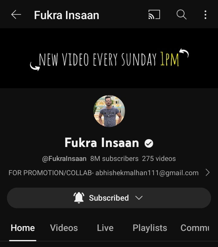 devil_nahyan's tweet photo. Congratulations @AbhishekMalhan4 for 8 Million Subscribers on your #YouTube channel🥳🎉...

#AbhishekMalhan more long way to go &amp; will be with you throughout your journey ....#FukraArmy #PandaGang will u all be with him throughout his complete journey?.

#Fukralnsaan https://t.co/IuH8SfXWuj