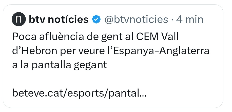 Bar__Deportes's tweet photo. Us poso el tuit que ha eliminat BTV per una trucadeta del ajuntament. https://t.co/RQensl7bun