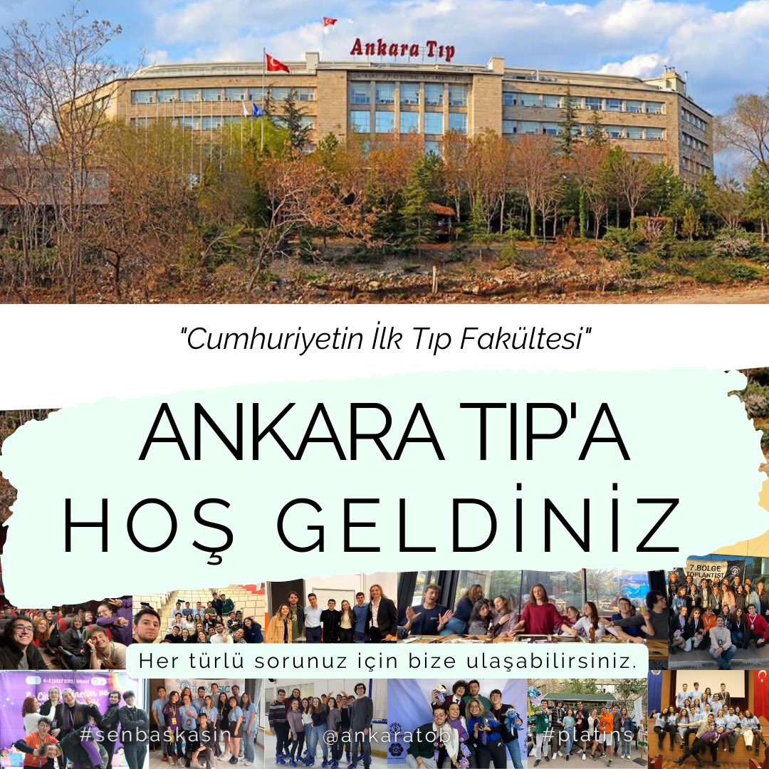 ankaratob's tweet photo. Ankara TÖB ailesi olarak en yeni meslektaşlarımıza en içten tebriklerimizi iletiyoruz.

Tıp fakültesine ilk adımınızda ve ilerleyen süreçte her zaman yanınızda olduğumuzu belirtiyor,  başarılarınızın devam etmesini diliyoruz.
  
Cumhuriyetin İlk Tıp Fakültesine HOŞ GELDİNİZ 💎 https://t.co/NobslWL3aV