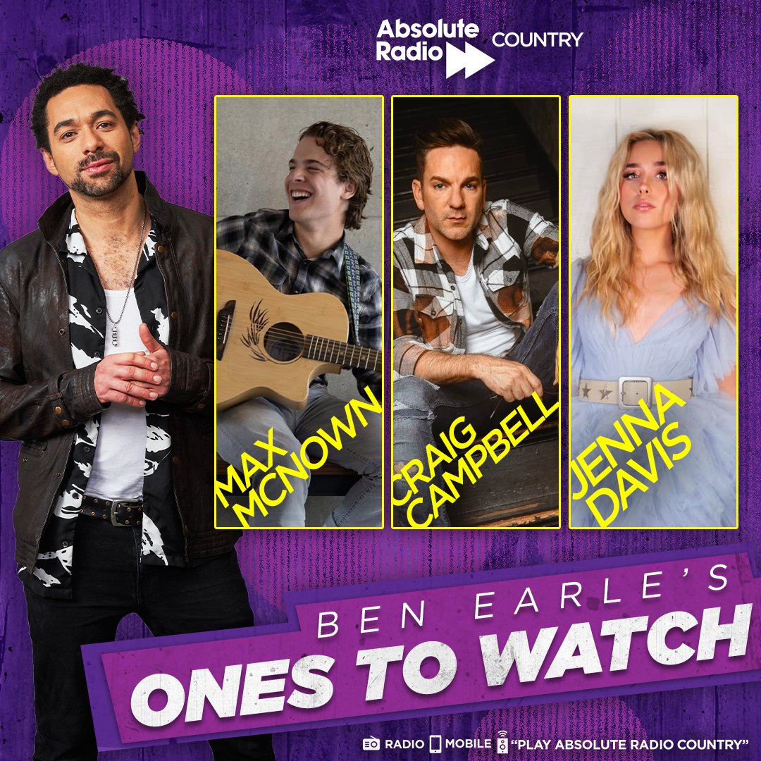 Absolute Radio Country (@arcountry) on Twitter photo Spend your Sunday morning with @BenEarle as he plays you music from his Ones to Watch including: Alex McNown, @CraigCampbelltv and <a href="/jennadavis_5/">Jenna Davis</a>.
Listen from 9am 🗣 “Play Absolute Radio Country” Spend your Sunday morning with @BenEarle as he plays you music from his Ones to Watch including: Alex McNown, @CraigCampbelltv and <a href="/jennadavis_5/">Jenna Davis</a>.
Listen from 9am 🗣 “Play Absolute Radio Country”