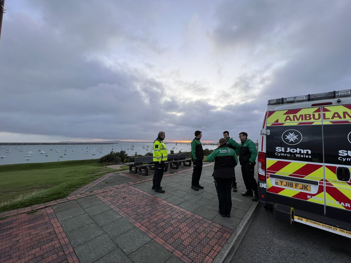 Early start to the day for me @SJACymru joining our volunteers @SJACNorthWales supporting #tourdemon2023 #volunteers #clinicalleadership