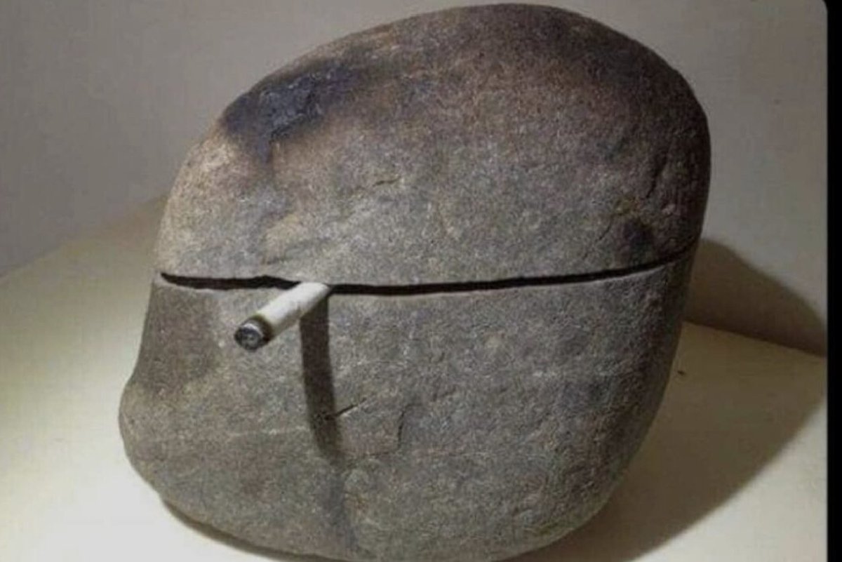 rock cigarette You must be a rock smoking a cigarette if you think we fuckin Me asf: