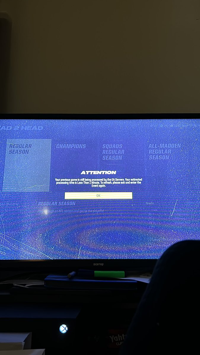 ernzeyy's tweet photo. Fix your fucking game madden 3 whole fucking days I can’t play h2h season fox this shit spent 150$ and only got to play for a day fuck me fix it. I’ve emailed u and everything restarted uninstalled it nothing fucking fix it @EAMaddenNFL @MaddenNFLDirect https://t.co/2ZSXJqcllJ
