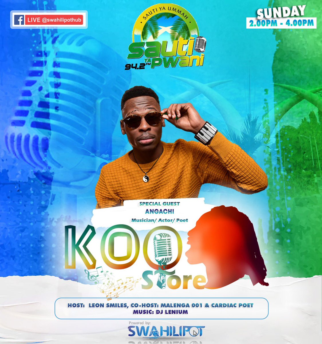 swahilipothub's tweet photo. Join us on #KooStore @sautiyapwani Today from 2pm to 4pm. Set alarm and get ready to join the conversation with your question. Studio lines: 0732 942 942 / 0712 942 942 SMS line: 0769 228 281 https://t.co/Asp7R0OCrV