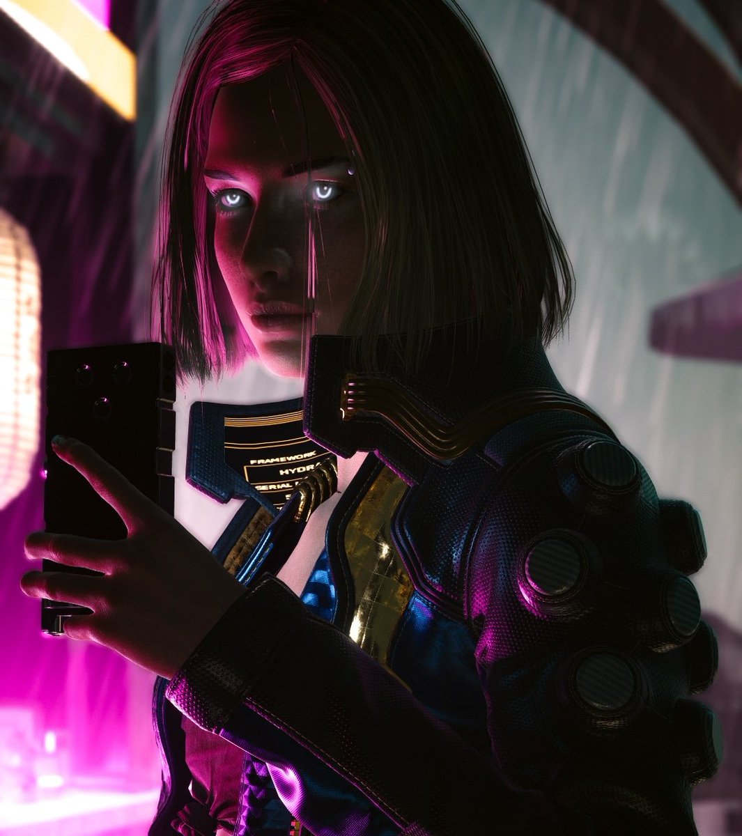 PhatnyAnthony's tweet photo. look at me!!🌃🌑

#Cyberpunk2077 https://t.co/ZWJx9gIqhR