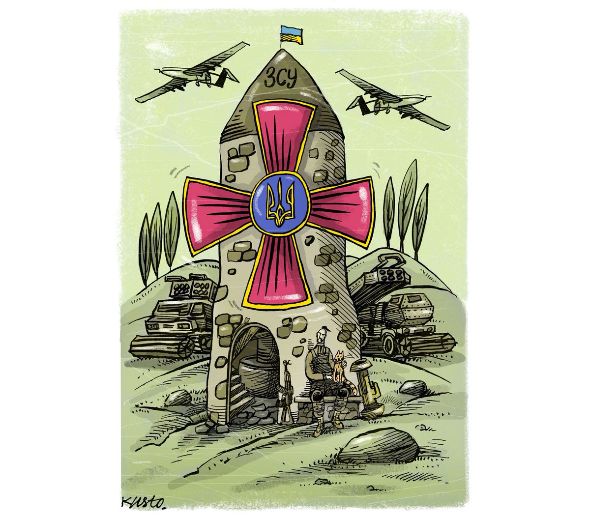 MavkaSlavka's tweet photo. The Armed Forces of Ukraine have done a mighty job repelling ruZZian genocidal orcs in Ukraine. They need more help to clear out Putler's fascists from Ukrainian territory. #ArmUkraineNOW https://t.co/4zarwrwkpB