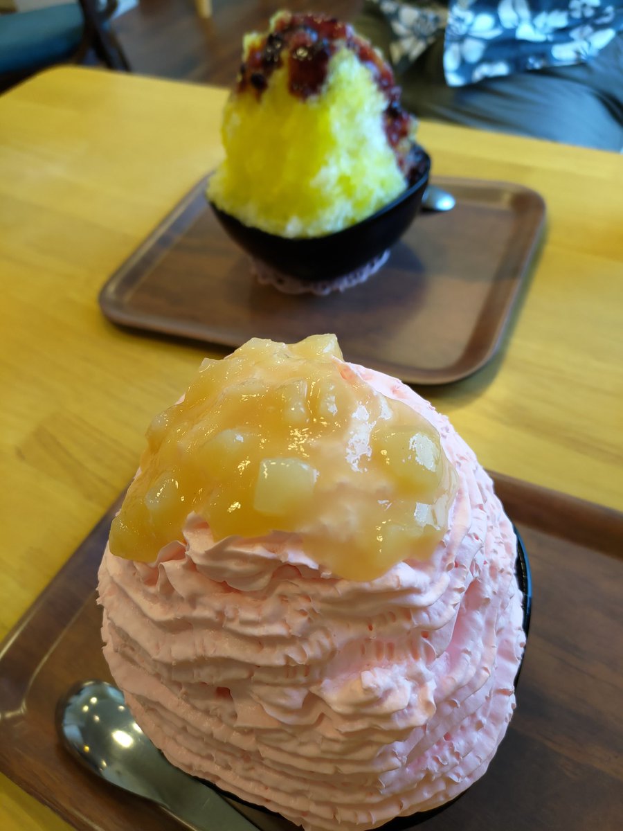 reta1686's tweet photo. 弟夫婦が熊本からやってきたのでお昼にとん珍館のとん珍飯→大河ドラマ館へ。弟たちは慌てて伊勢に行っちゃったので、また西尾のかき氷を食べに来ちゃった。
#とん珍館
#とん珍飯
#どうする家康大河ドラマ館
#pilee https://t.co/d3NrE3RgIM