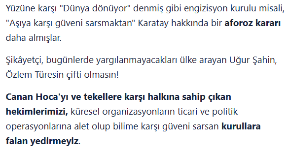 MELİH ALTINOK: TTB engizisyonunun son fetvası