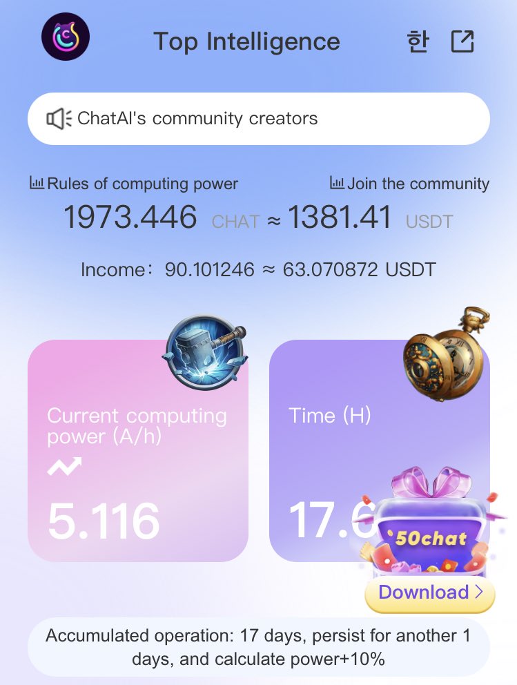 wirowmegs's tweet image. ⛏️週末マイニング報告⛏️
#chatal はメンテナンスがあったようですが、再開しています。火曜日には1500USDTに届きそうです！

メールアドレスとパスワードだけの登録で20秒でマイニングが始められます🌟
app.chatai.style/#/pages/sign-u…

#ICE はすごい勢いで、5000ICEを超えました🍨