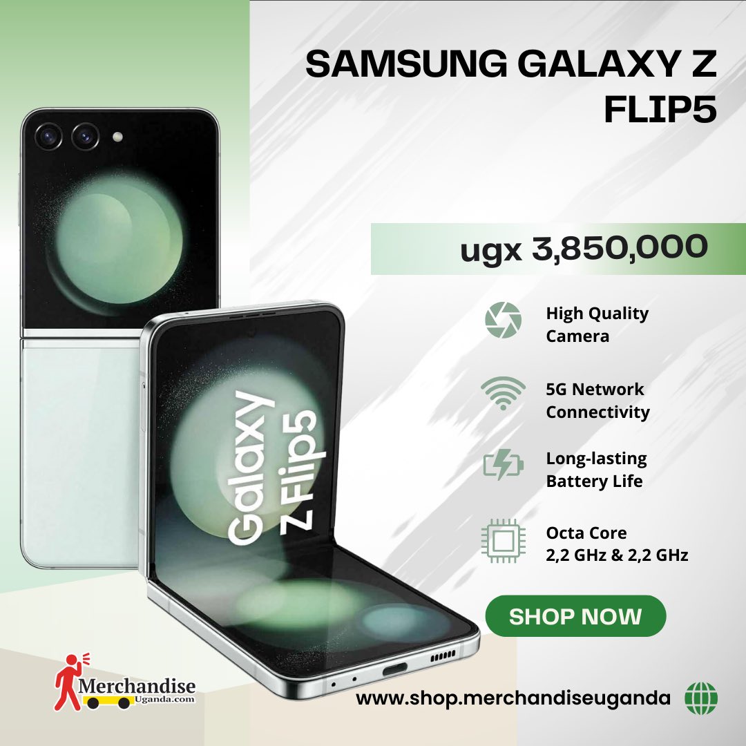 MerchandiseUga's tweet photo. Sunday Funday with Samsung Galaxy Z Flip! 🌟 Get yours now at https://t.co/yblSaoSsxp. Experience joy in every flip! #SamsungZFlip #SundayTech

https://t.co/6RGtQs9xXX https://t.co/8EWRvYzo60