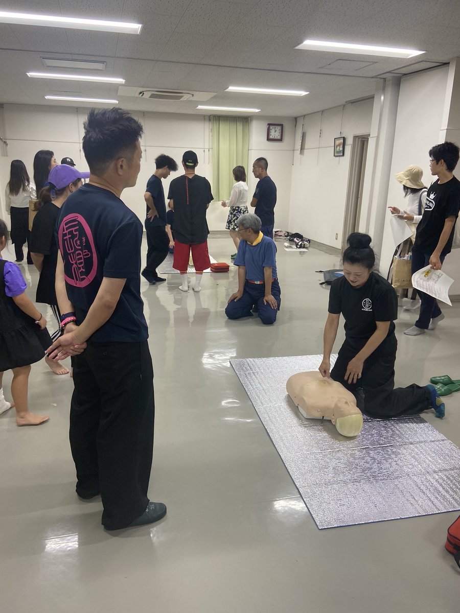 genkikirboshi's tweet photo. ど祭り迄6日長根台消防団の協力でAED講習会を実施、本番では何事も無いように。 https://t.co/4Nl9KDYhMp