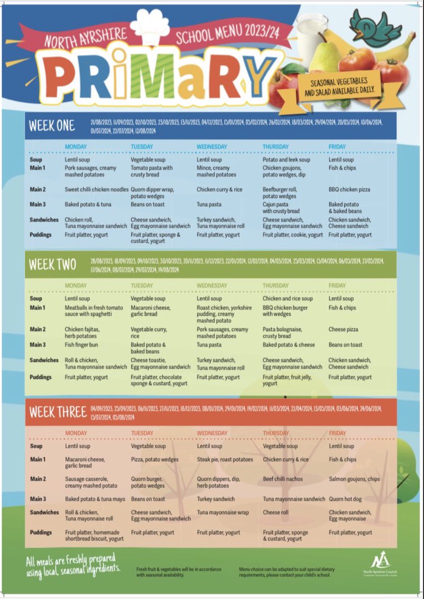 DalryPrimary's tweet photo. We can’t wait to welcome everyone tomorrow morning!⏰

🍽️ It’s a new menu with lots of delicious options 😋 https://t.co/g7qmKRV0Vc