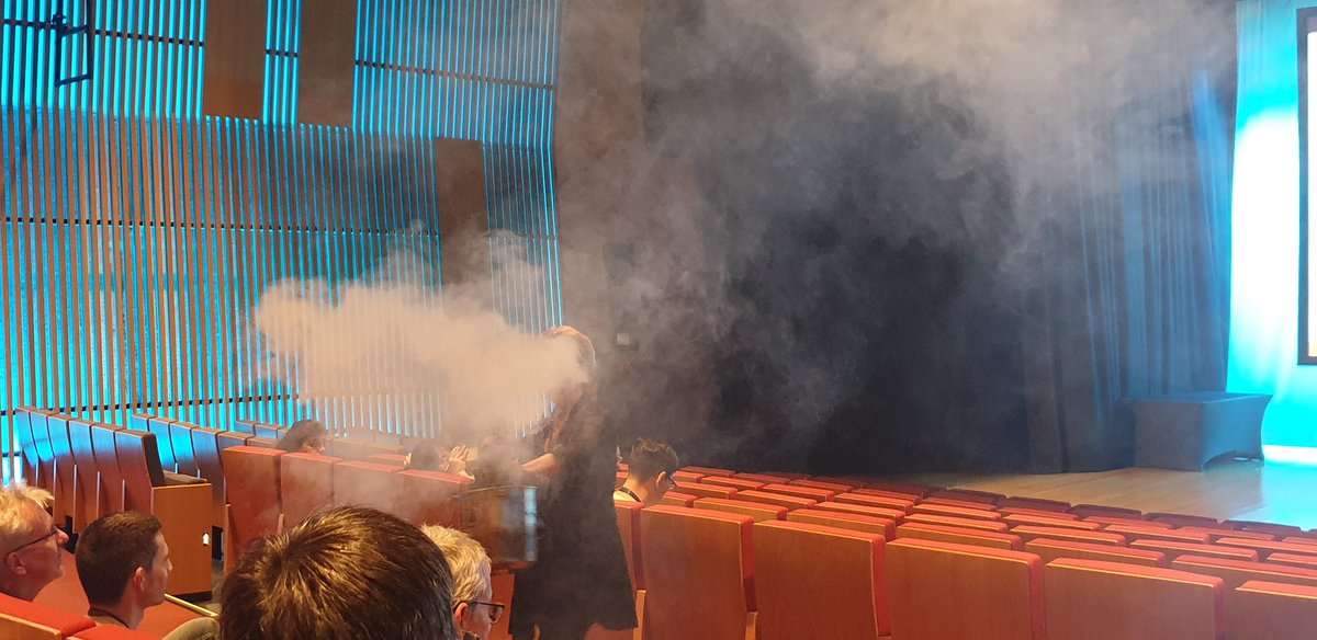 A Welcome to Country by Aunty Kathy Fisher and a smoking ceremony to cleanse the #ISMAR2023 conference from bad spirits. #NMRchat