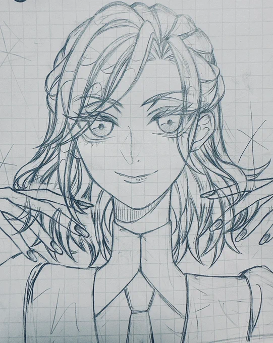 👑様の顔面描くの楽しい 