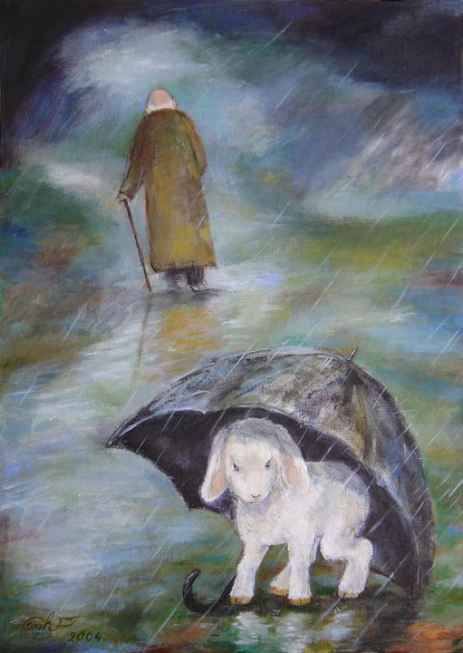 Сегодня всемирный день бездомных животных. Нино Чакветадзе. «Он ушел». 2004 г.