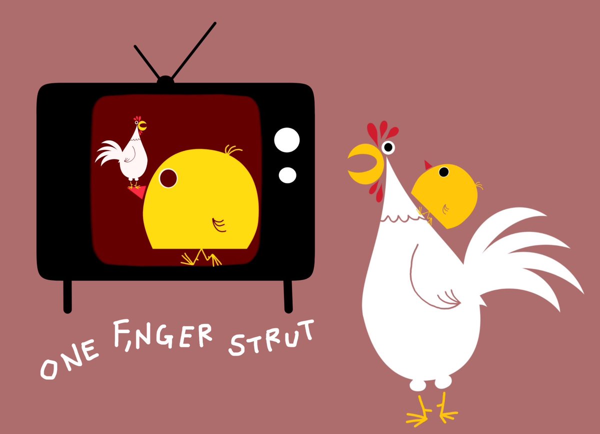 _gwanzi's tweet photo. 良い一日を!
#HaveANiceDay
#OneFingerStrut
#一日一絵
#テレビ https://t.co/234caArTyo