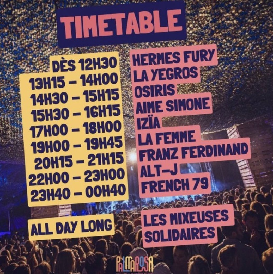 philemdespiney's tweet photo. #Palmarosa 
festival indie pop-rock 
à Montpellier https://t.co/jHjTZSKiqt