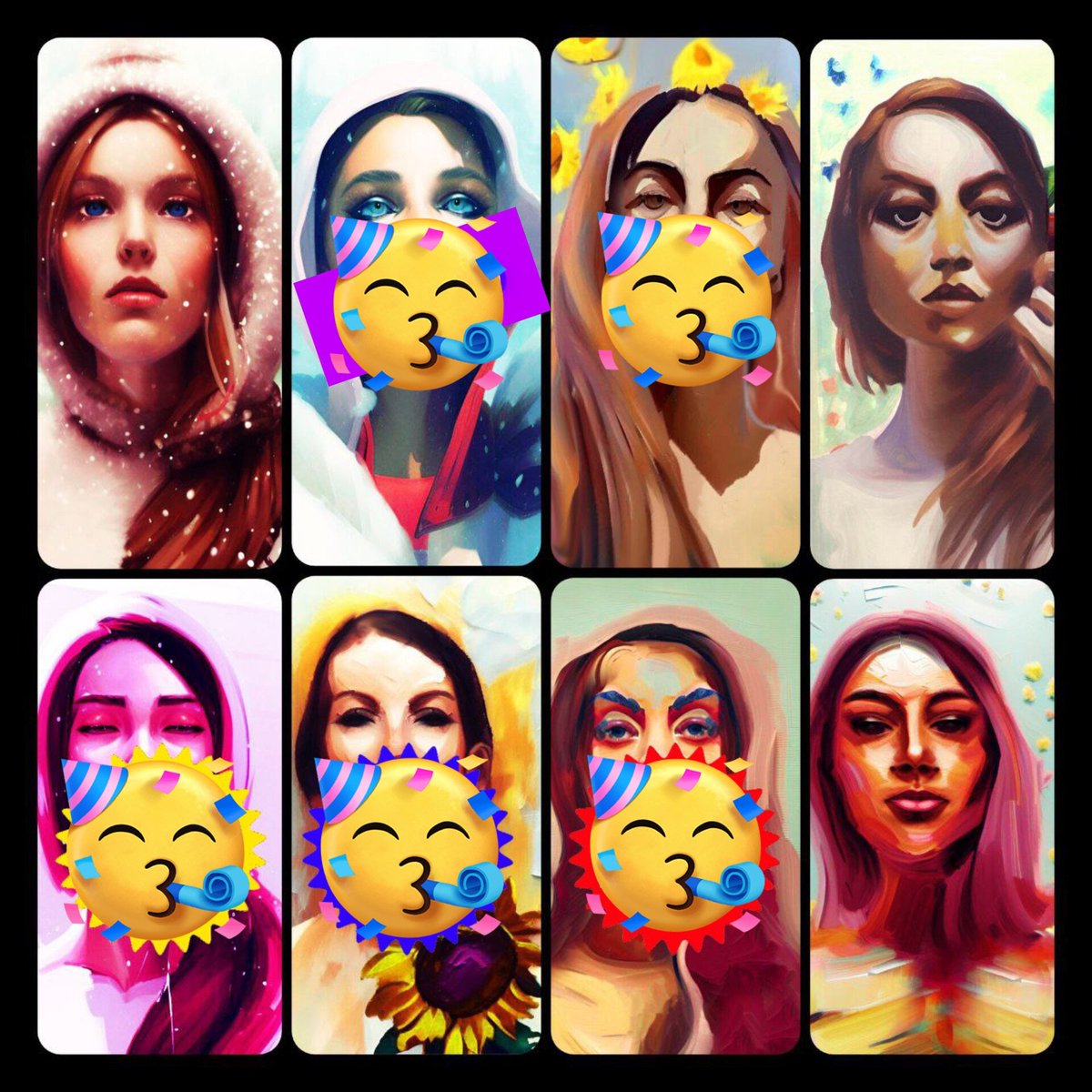 My mind collection🌹
My mental images of myself and my friends, these are physical and digital paintings

1/1 Edition 🔥
Snedronningen 👉🏽 10 $XTZ
Goli👉🏽15 $XTZ
Rose's Daughter 👉🏽15 $XTZ
#tezos
#TezosAllStars
#tezosArts
#TezosNFTs

🔗 Link 👇🏾