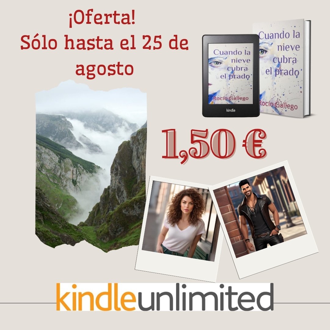 Cuando la nieve cubra el prado amzn.eu/d/5x6VtyY
Sólo hasta el 25 de agosto a mitad de precio en digital.
No dejes pasar esta oportunidad.