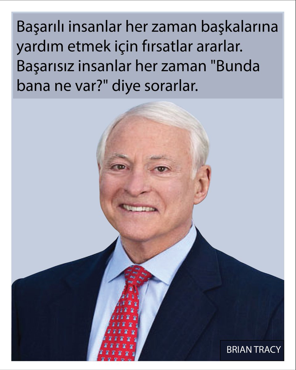Tekno_Finans's tweet photo. Kanadalı-Amerikalı bir motivasyon konuşmacısı ve kişisel gelişim yazarıdır. ✨

#Brian #Tracy #BrianTracy
#alıntı https://t.co/Up3pUdG4JL