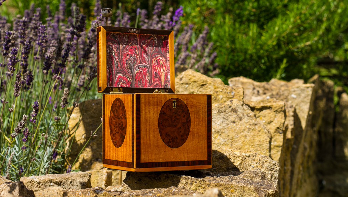An absolute stunning Georgian satinwood tea caddy now in! Check our website for all in the information!