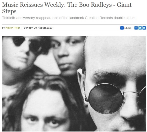 Thirty years after it was originally released, the wonderful Giant Steps by @theboo_radleys (@SiceBooRadleys) is reissued by @ROMBrighton through @wordsandstories. Landmark @creationrecords album. I’ve looked at it today for @theartsdesk: theartsdesk.com/new-music/musi…