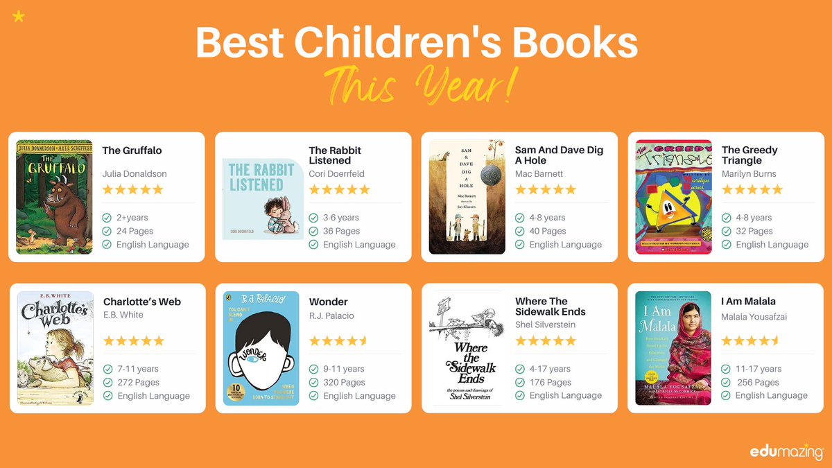 itsEdumazing's tweet photo. When it comes to #reading, we all have different ideas about what we like.  In case you were looking for something popular to read, here are some of the 'Best Children's Books' for 2023.
#msreadathon2023 #bookweek #teachers #readingisfun #learning #education #books #imagine https://t.co/OKN1CDFfLe
