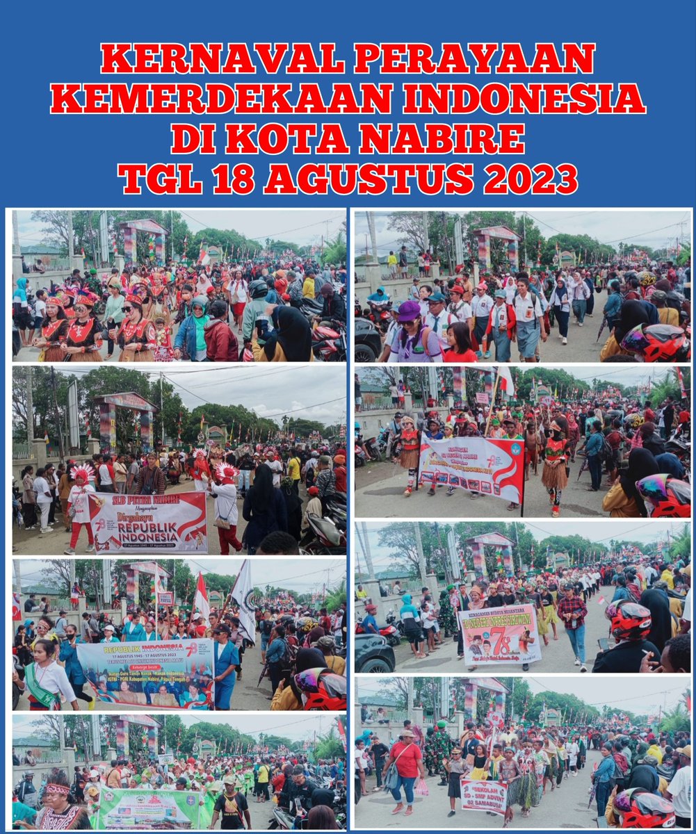 KagoyaSilas's tweet photo. Ada karnaval di kab. Nabire ibu kota prov. Papua Tengah tgl 18/8/2023.
Ini jarang ada tau keramaian seperti ini untuk perayaan kemerdekaan ๐ฎ๐ฉ
STOP KARNAVAL
#Bushmaster
#OPM
#TPNPB
#MSG
#WP4MSG
#PapuanLivesMatter
#Australia
@MsgSecretariat @BennyWenda @opm_tpnpb @HevalZenar https://t.co/P4zYPbJsRe