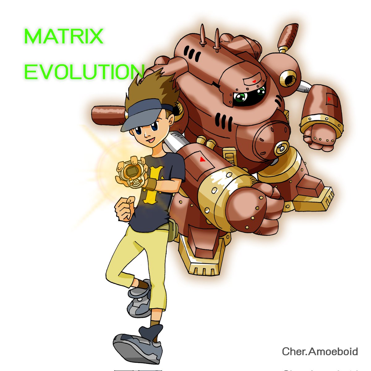 PRm4hWxdnCfBwft's tweet photo. MATRIX
EVOLUTION_
Hirokazu & Guardrommon = BanchoGuardrommon
#digimon #digimontamers #fanart #digimonfanart #fakemon #Chosenchildren #Hirokazu #Guardromon #Andromon #Bancho #BanTYO #DigimonOC #Tamer #DigimonAdventure https://t.co/rALJ6mcI4J