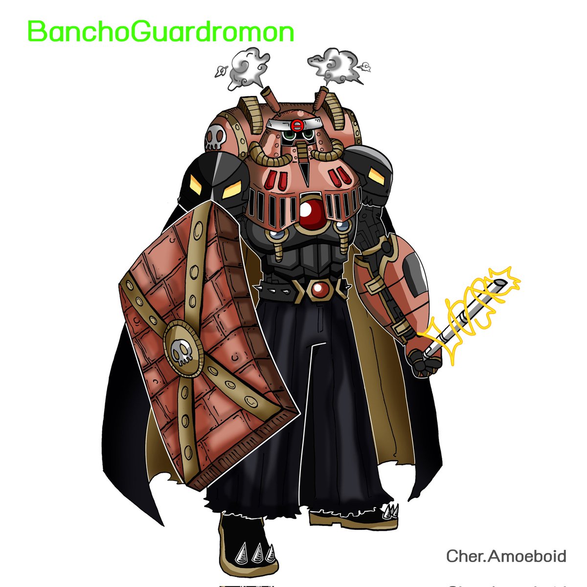 PRm4hWxdnCfBwft's tweet photo. MATRIX
EVOLUTION_
Hirokazu & Guardrommon = BanchoGuardrommon
#digimon #digimontamers #fanart #digimonfanart #fakemon #Chosenchildren #Hirokazu #Guardromon #Andromon #Bancho #BanTYO #DigimonOC #Tamer #DigimonAdventure https://t.co/rALJ6mcI4J