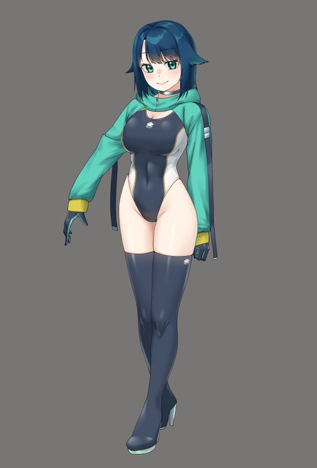 人間モードナナちゃんの立ち絵ができた 