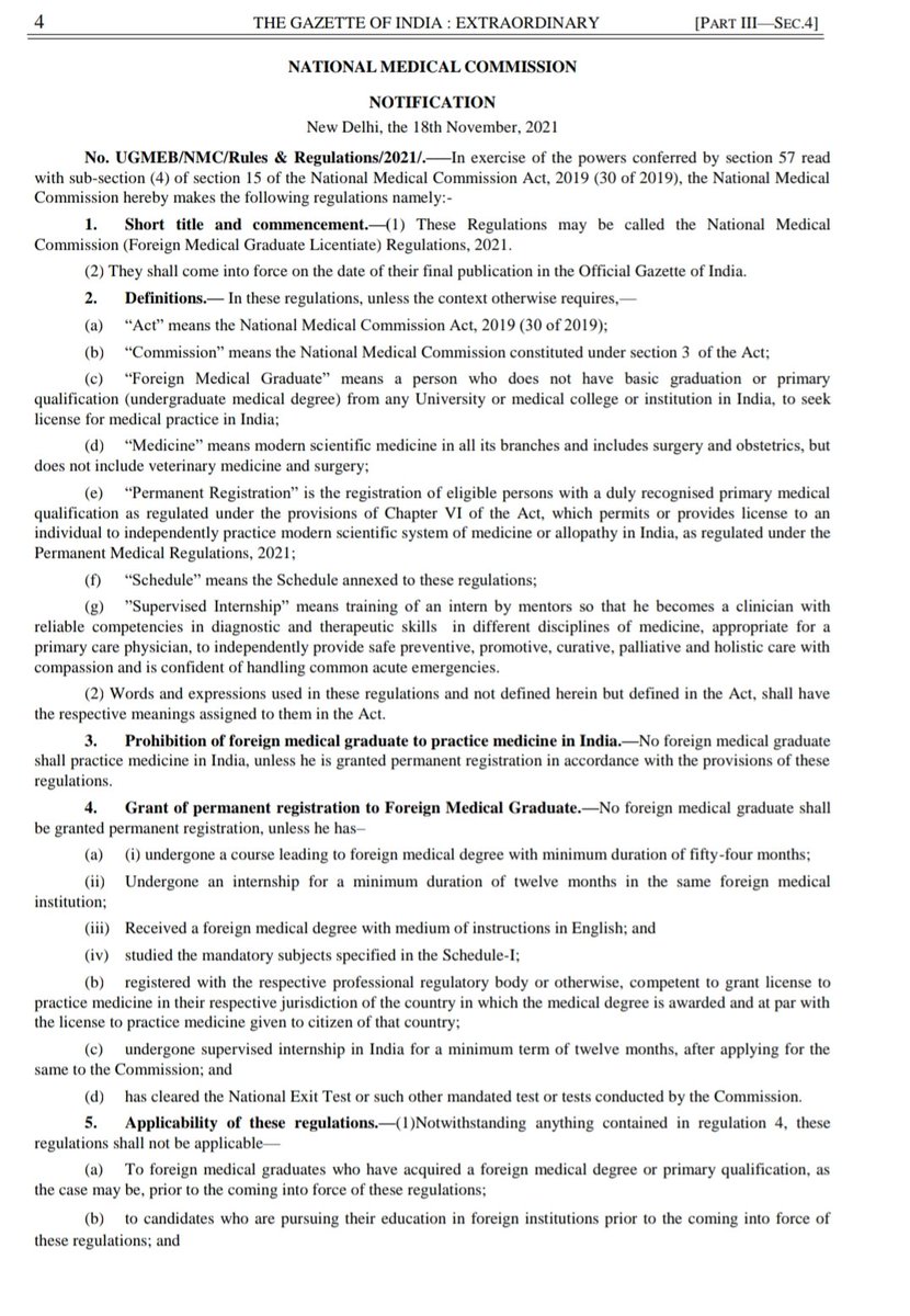 Doc_khan_'s tweet photo. 📌Foreign Medical Graduates Should Assure their respective colleges follow the guidelines  under FMGL21 issued by @NMC_IND .
Refer below for All Points 👇

Failing to these can result In derecognition of their Degree in India.
 
Spread to Aware Information 🔁

#fmge
#fmg
#mbbs
#medico
#mbbs
#MedTwitter 
#MedX 
#fmgexam
#NEET 
#NEETExam