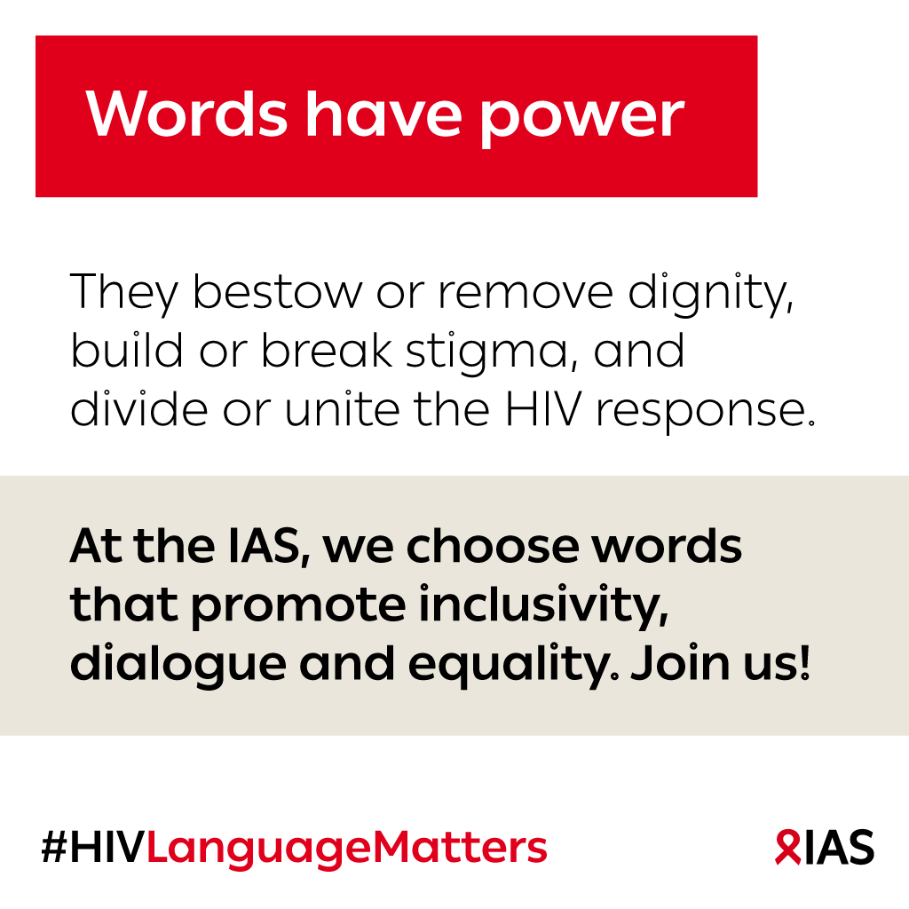 iasociety's tweet photo. Your words have power. Choose them with care.  

✅"People living with HIV"
and not ❌"Infected" people

✅"HIV acquisition"
❌"Infection"

✅"A person who has acquired HIV"
❌"catching" or "spreading HIV"

Check out our website: https://t.co/t1Cx1rdfoY

#HIVLanguageMatters #HIV https://t.co/WUM363Iqtk