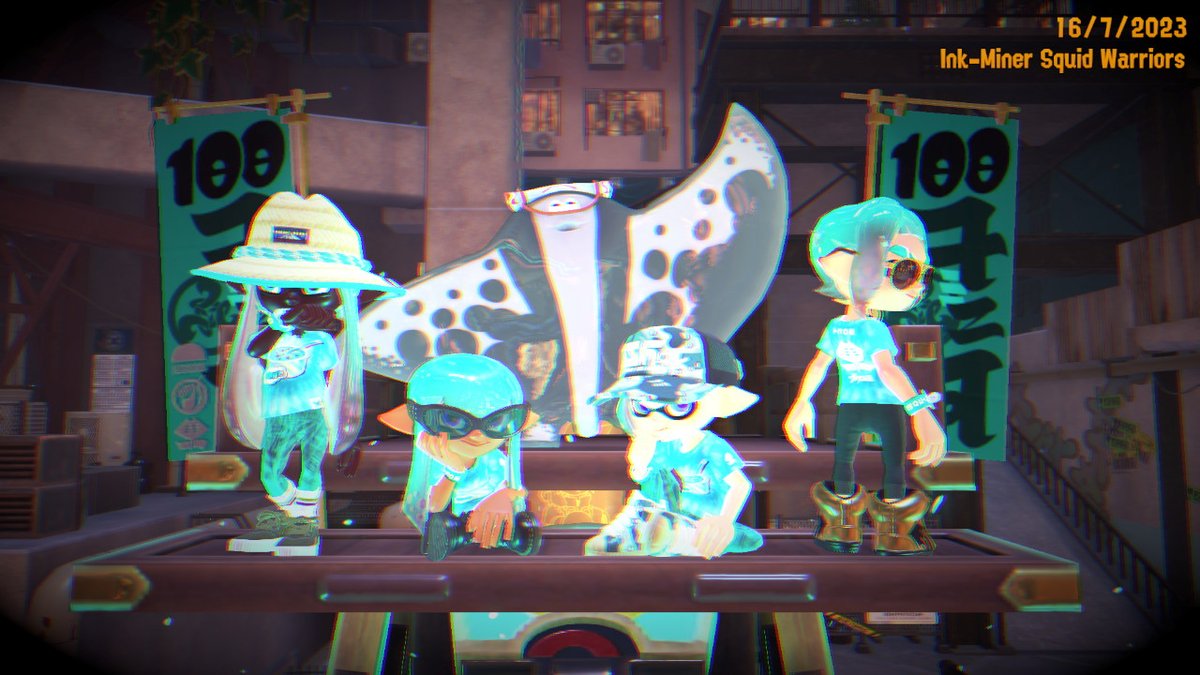Honbeiv's tweet photo. For da glory of belated Splatfest pasts!
#Splatoon3 #MintChocChip #BigMan https://t.co/KOvdJIs2o5