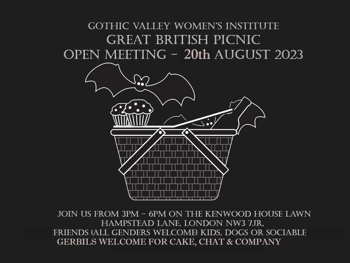 GothicValleyWI's tweet photo. Today's the day!!! Dust off your blanket, grab a basket &amp; don't forget your sunscreen for our Gothic Valley Annual Picnic! Everyone is welcome to join us at 3pm on Kenwood House lawn. RSVP via website for details &amp; we'll see you there! #GVWI #GVWIpicnic https://t.co/Kbze2HuqJ0 https://t.co/oWwAfRu8PU