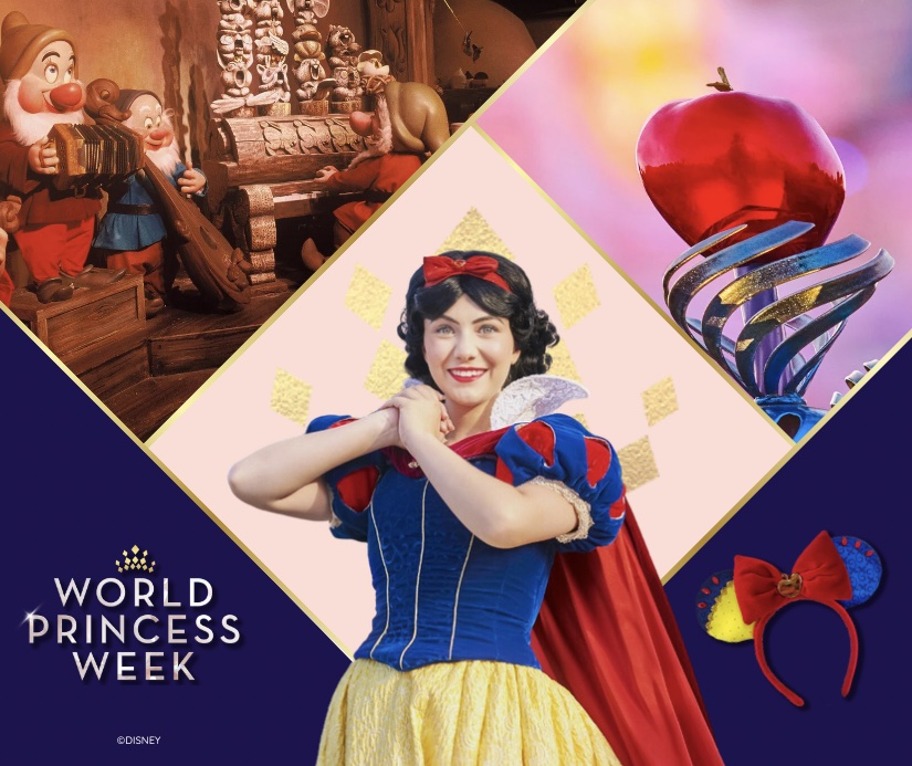 DisneylandParis's tweet photo. En ce premier jour de la Grande Fête des Princesses, célébrons celle avec qui tout a commencé : Blanche Neige. 🍎
Pleine de compassion et attentionnée, elle trouve la force dans le monde qui l'entoure. 🐦🦌#WorldPrincessWeek https://t.co/BVopV0i8KH